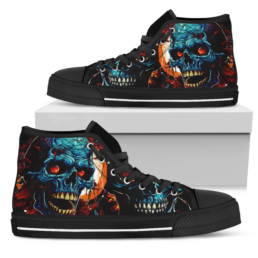 Halloween Skull Custom High Top Shoe