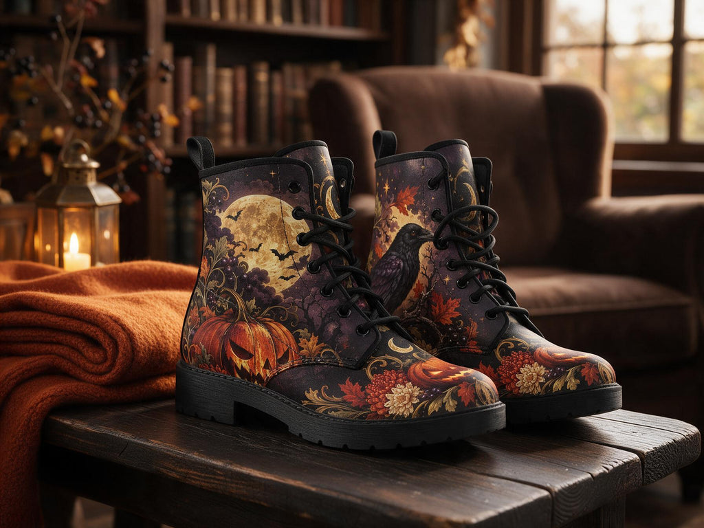 Halloween Vegan Leather Boots