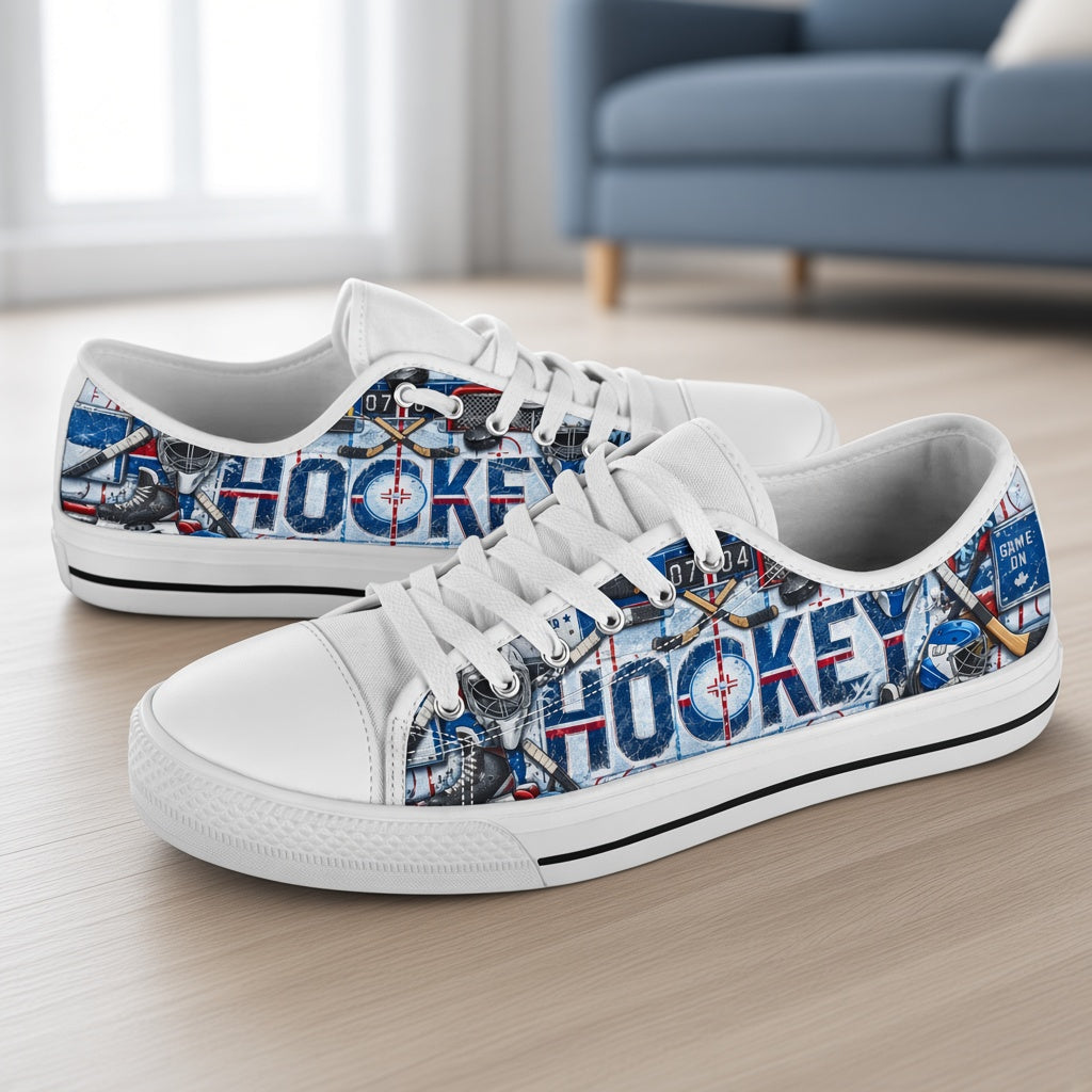 Hockey Custom Low Top Shoes - TrendifyCo