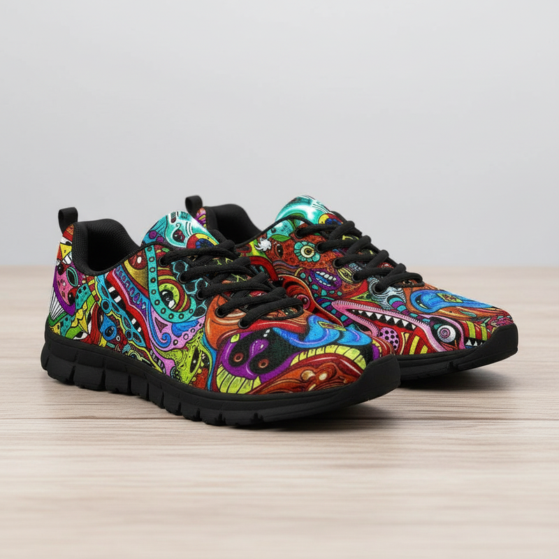 Psychedelic Art Running Shoes - TrendifyCo