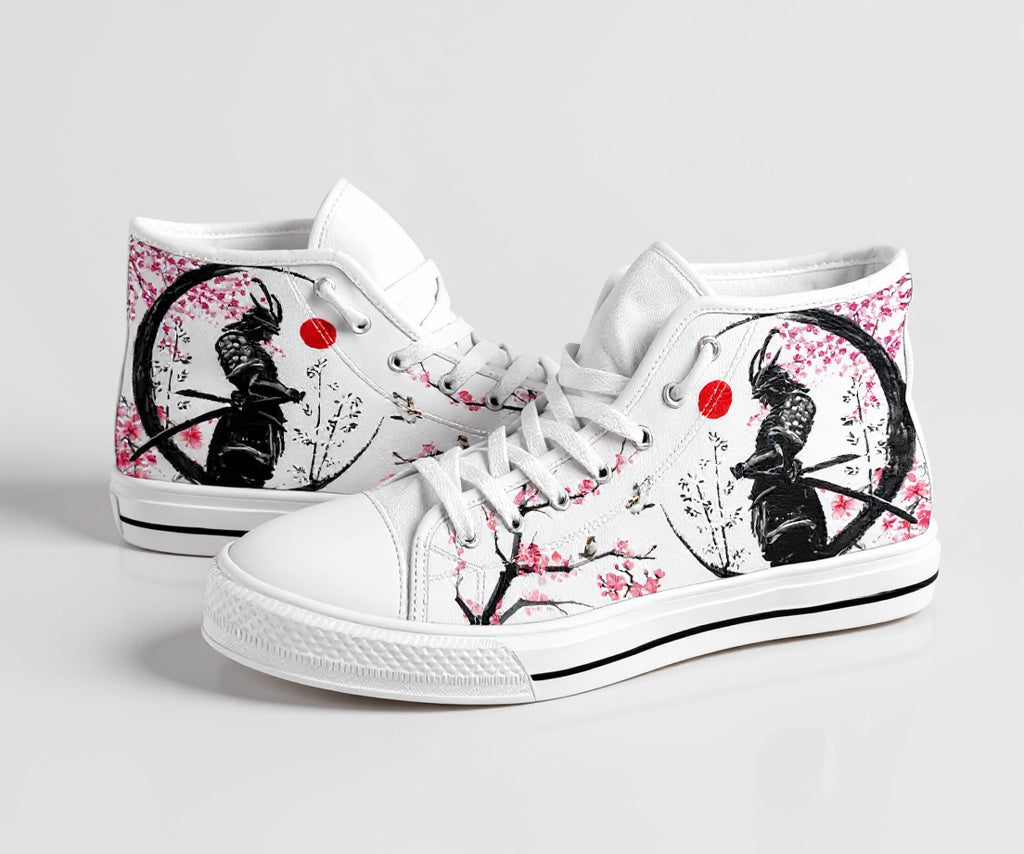 Samurai High-Top Canvas Shoes - TrendifyCo