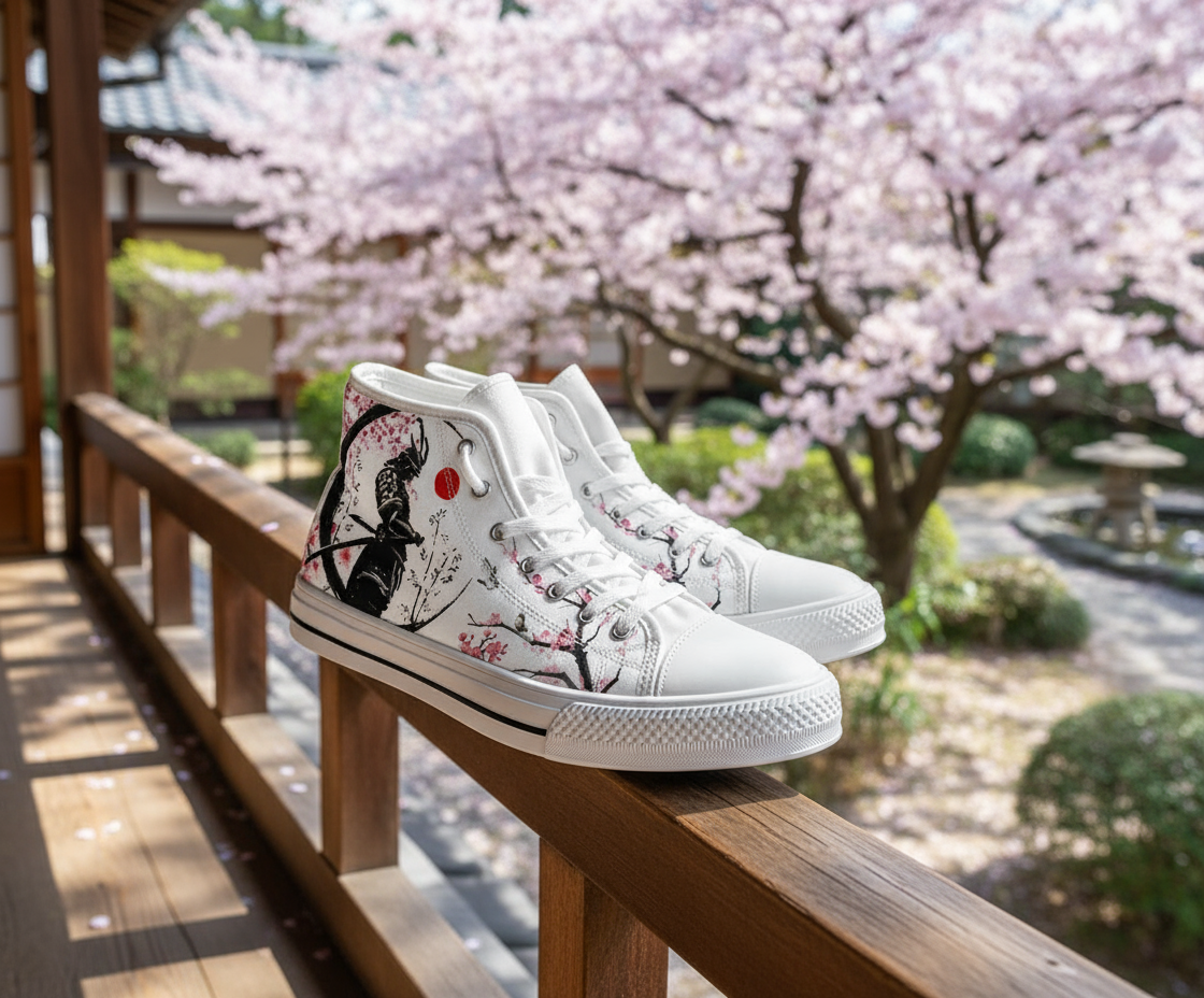 Samurai High-Top Canvas Shoes - TrendifyCo