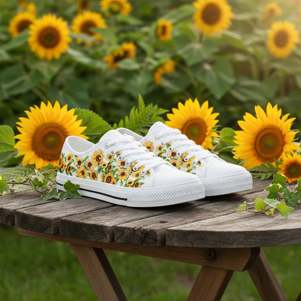 Sunflower Low-Top Canvas Shoes - TrendifyCo