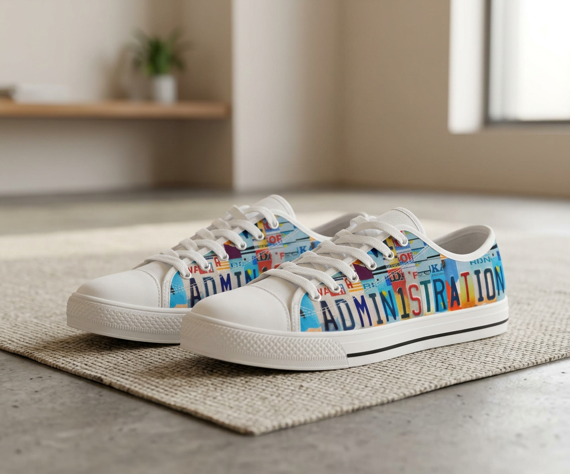 Administration Low-Top Canvas Shoes