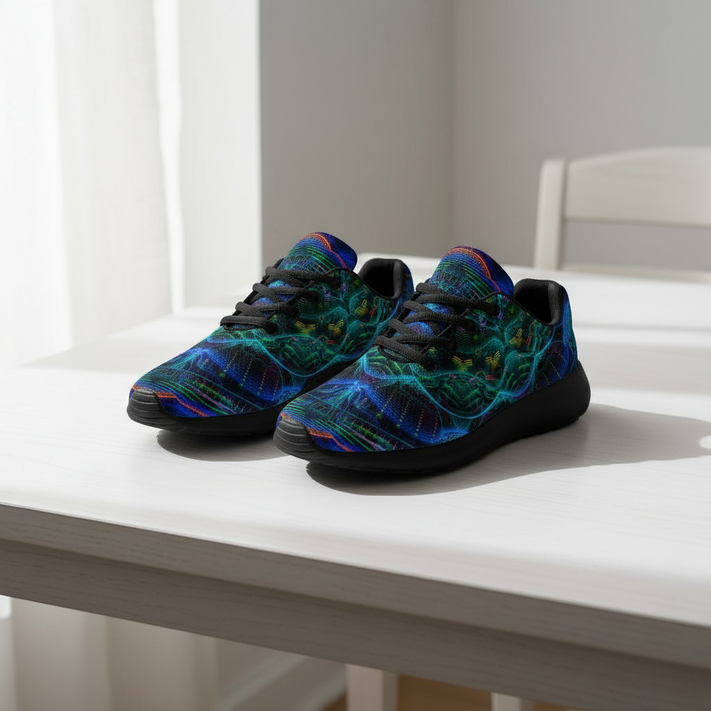 Geometric Fractal Sport Sneakers - TrendifyCo