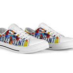 Needlepoint License Plate Shoes