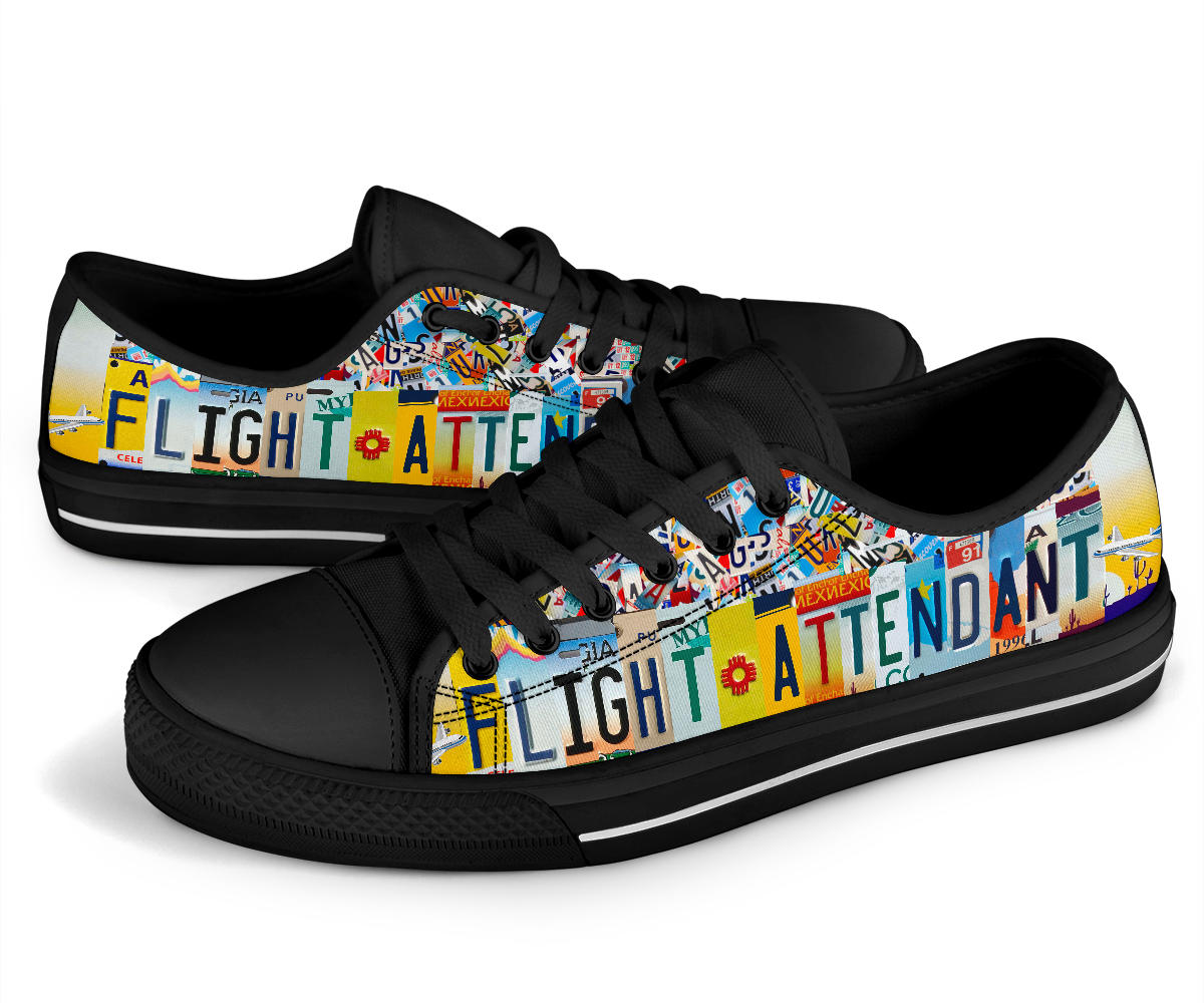 Flight Attendant - Custom Low Top Shoes