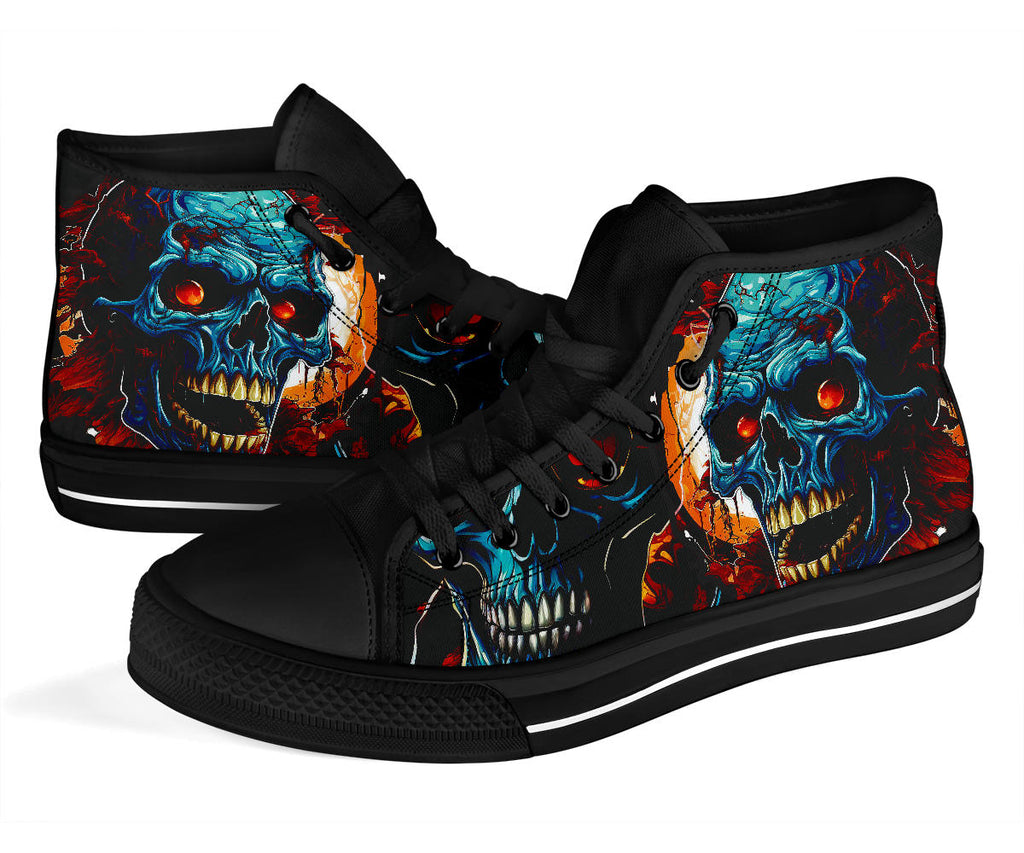 Halloween Skull Custom High Top Shoe