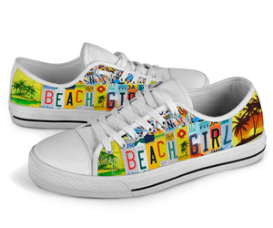 Beach Girl License Plate Shoes