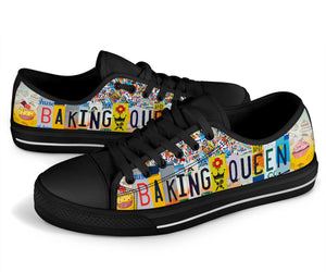 Baking Queen License Plate Shoes