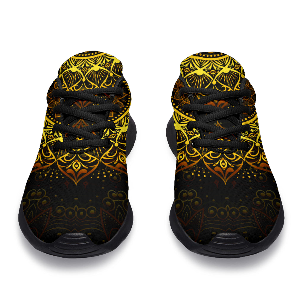 Golden Mandala Sport Sneakers