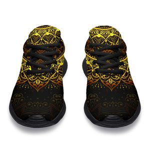 Golden Mandala Sport Sneakers