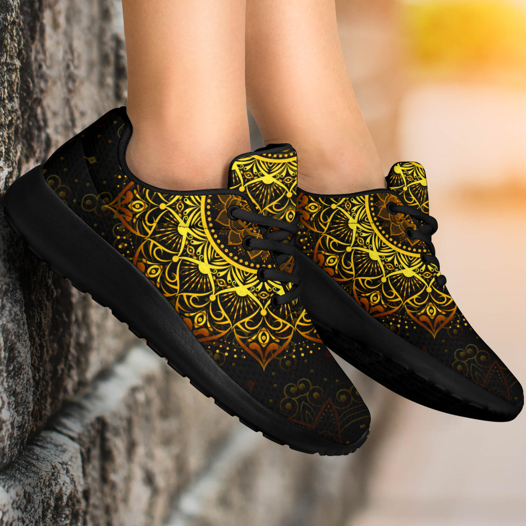 Golden Mandala Sport Sneakers
