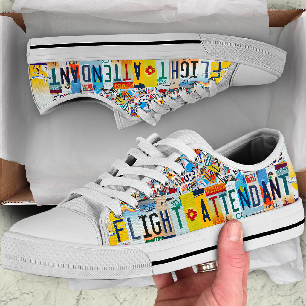 Flight Attendant - Custom Low Top Shoes