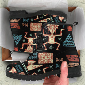 Aztec Tribal Vegan Boots