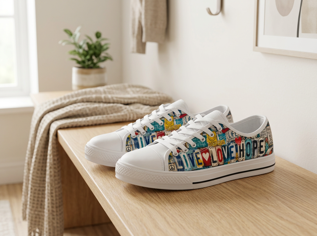 Live Love Hope Custom Canvas Shoes