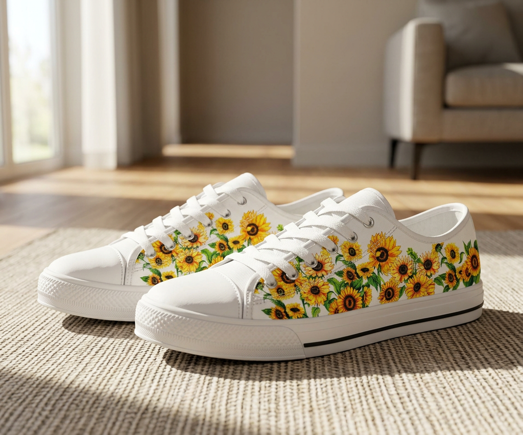 Sunflower Low-Top Canvas Shoes - TrendifyCo