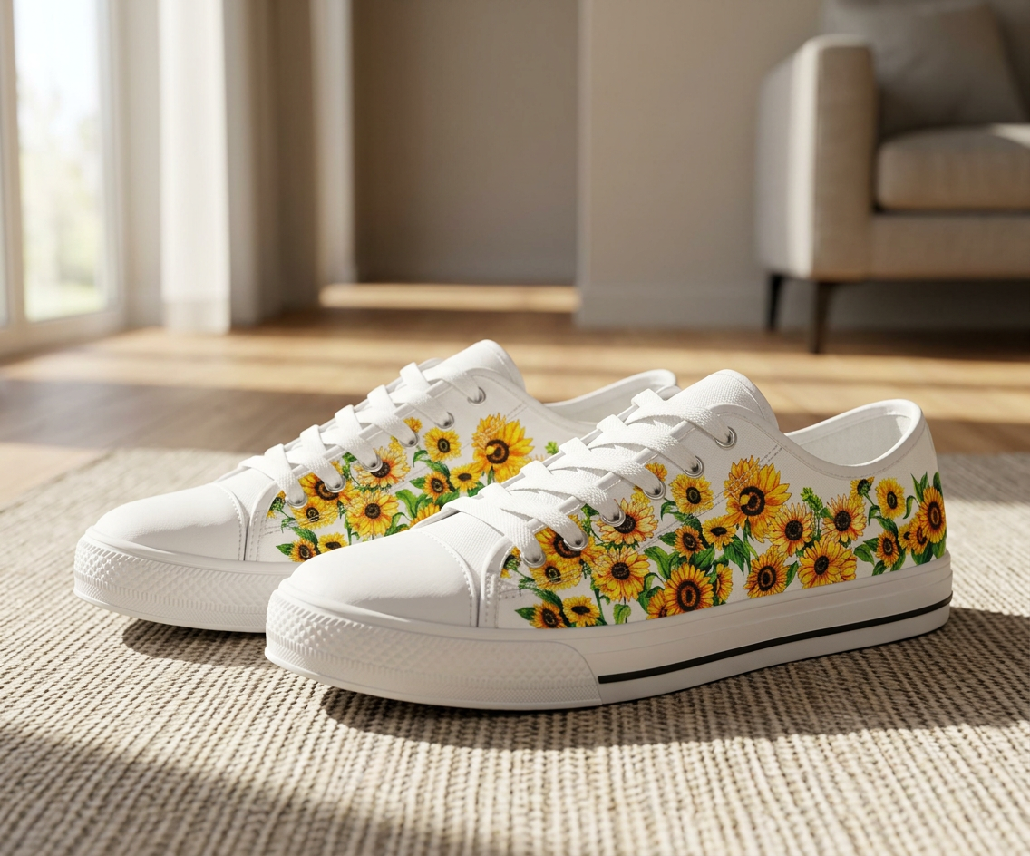 Sunflower Low-Top Canvas Shoes - TrendifyCo