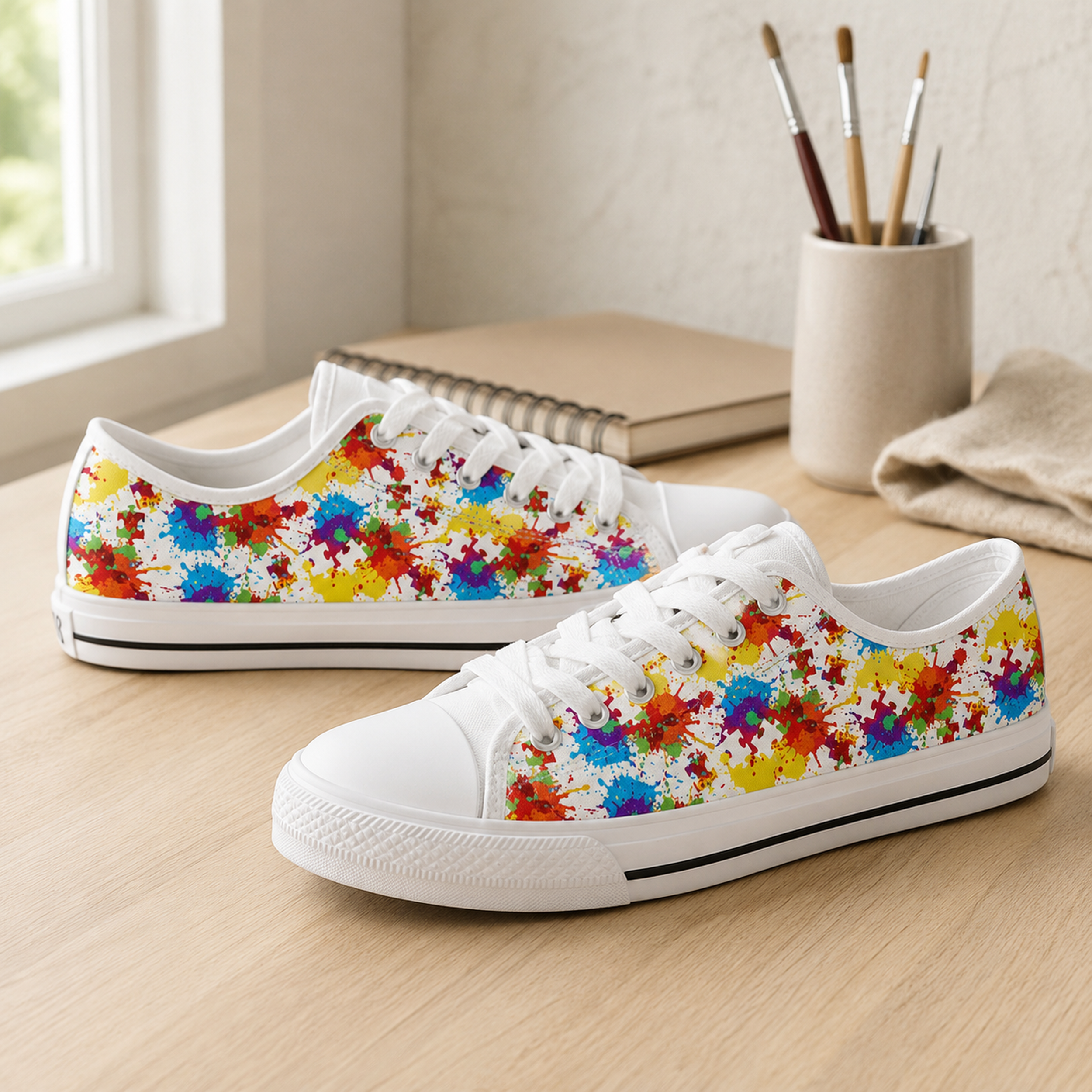 Autism Awareness Low-Top Sneakers