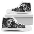 Women's High Tops Calavera Gray (White Soles) - TrendifyCo