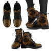 Rusty Gold Sun and Moon Handcrafted Boots - TrendifyCo