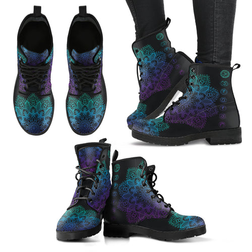 Chakra Mandala Handcrafted Boots - TrendifyCo