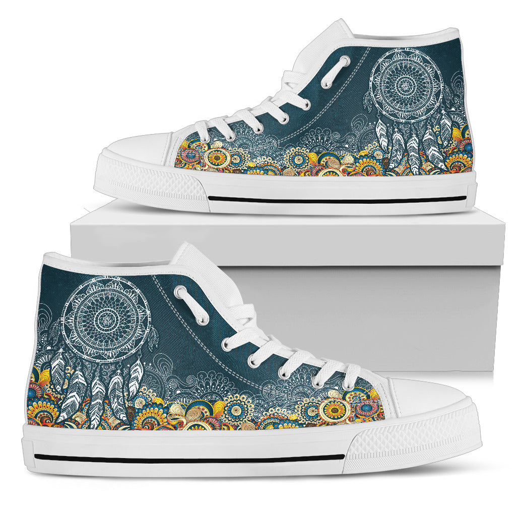 Womens Dream Catcher Fractal High Top.