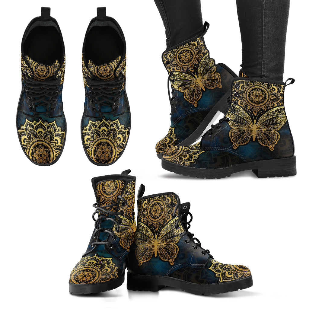 Alchemy Butterfly Handcrafted Boots - TrendifyCo
