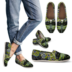 Mandala Dragonfly Handcrafted Casual Shoes - TrendifyCo