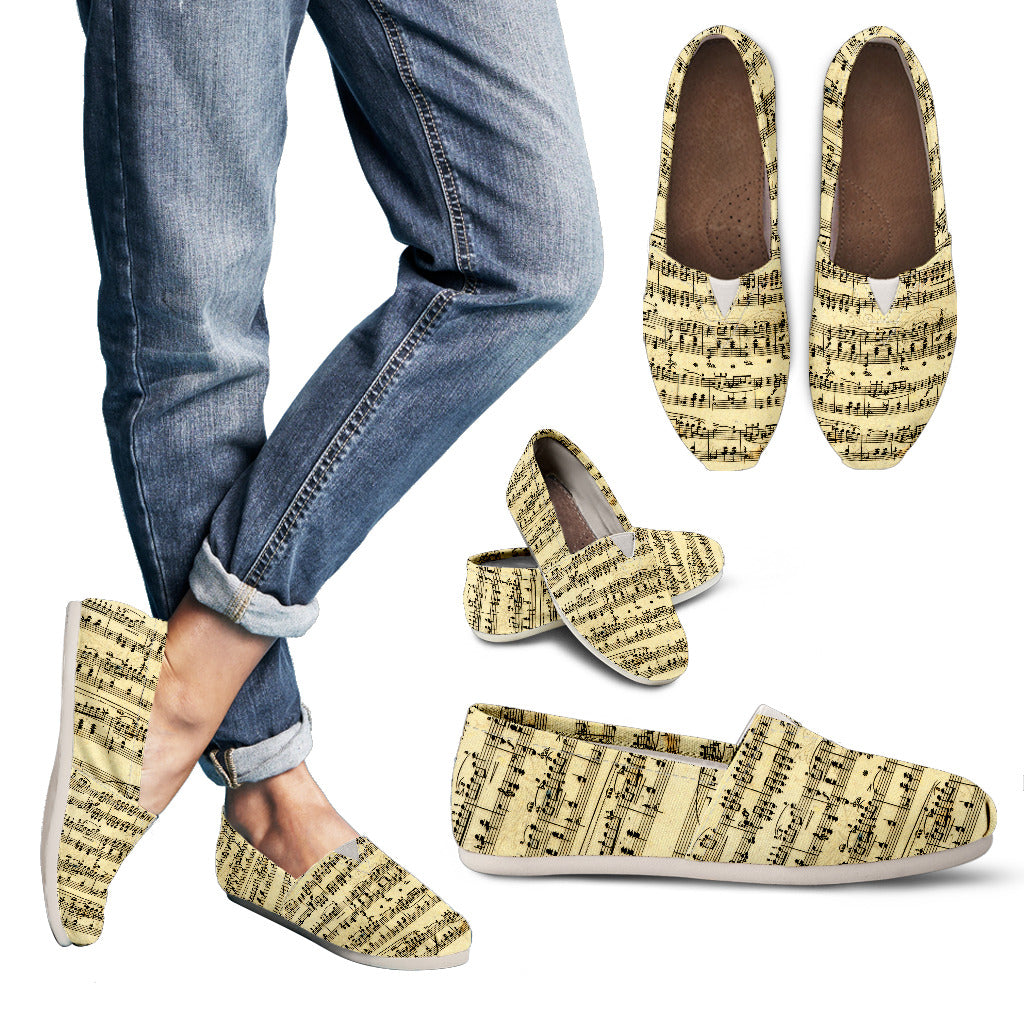 Sheet Music Design Womens Casuals Shoes - TrendifyCo