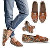 Leather Paisley Mandala Handcrafted Casual Shoes - TrendifyCo