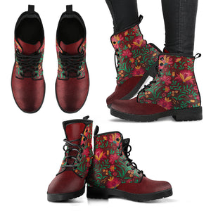 Floral Pattern 3 Handcrafted Boots