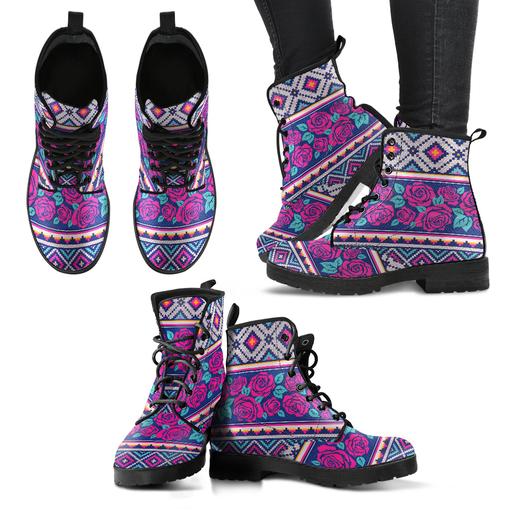 Boho Flowers Handcrafted Boots - TrendifyCo