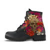 Skull and Flowers - Vegan Boots