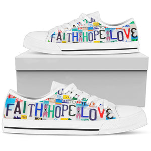 Faith Hope Love Low Top - TrendifyCo