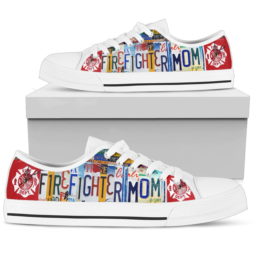 Firefighter Mom Low Top Shoes - TrendifyCo