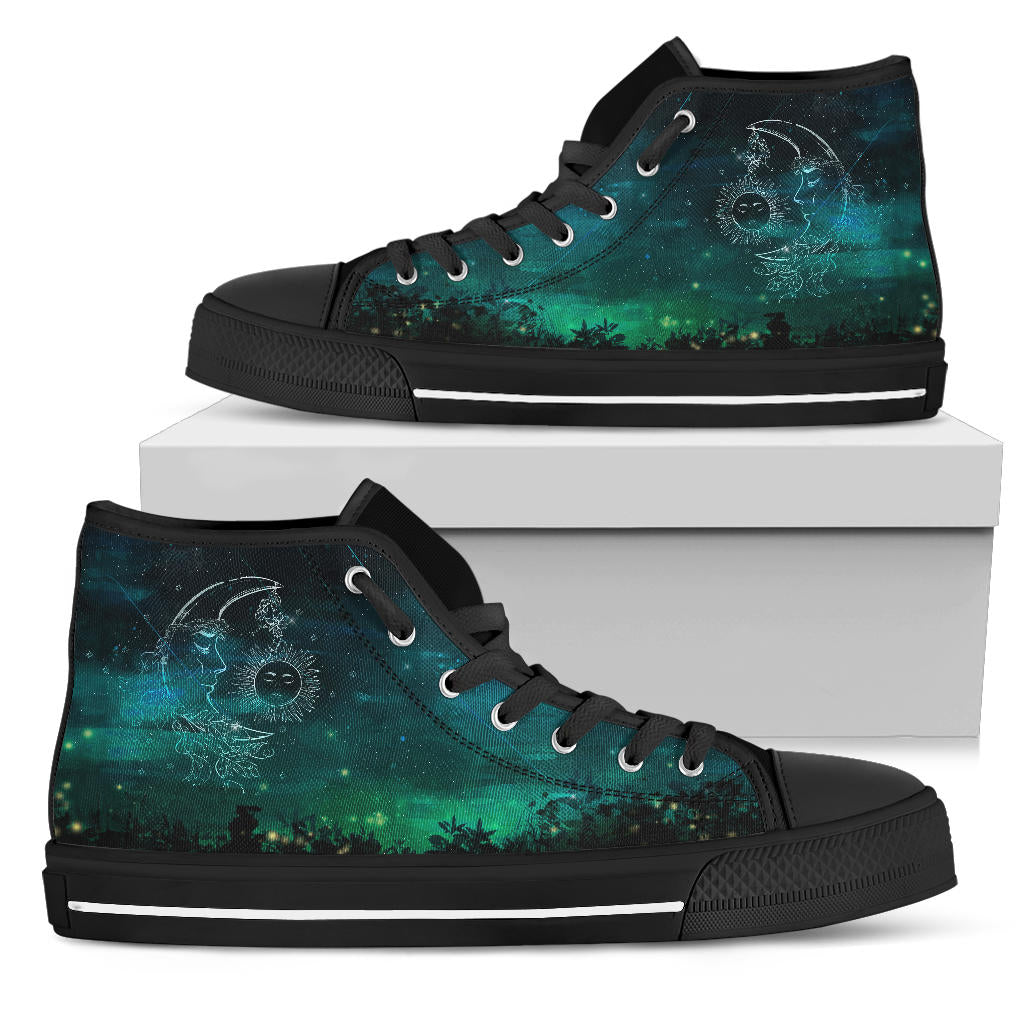 Sun And Moon High Tops - TrendifyCo