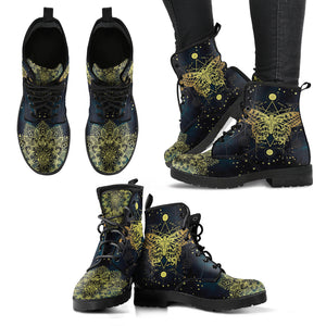 Golden Butterfly Handcrafted Boots - TrendifyCo