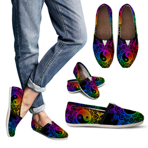 Colorful YinYang Handcrafted Casual Shoes - TrendifyCo