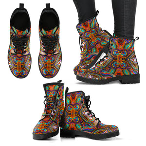 Colorful Paisley Handcrafted Vegan Boots