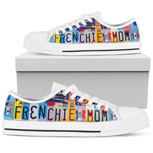 Frenchie Mom Low Top Shoes - TrendifyCo
