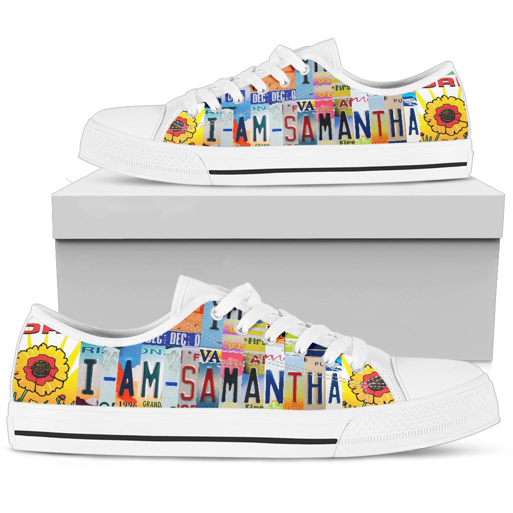 I Am Samantha Custom Low Top