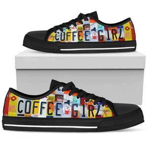 Coffee Girl License Plate Shoe