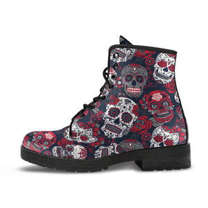 Sugar Skull - Vegan Leather Boots