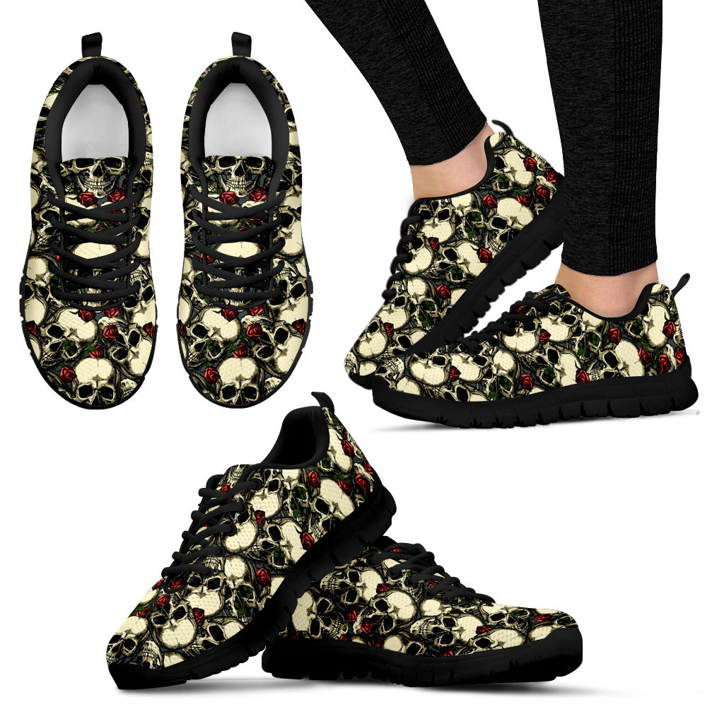 Skulls and roses sneakers - TrendifyCo