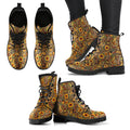 Hippie Sunflower Handcrafted Boots - TrendifyCo