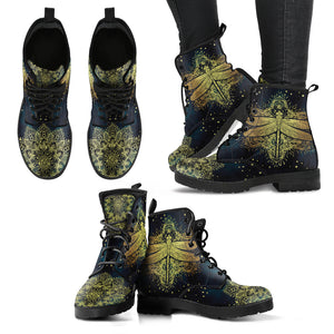 Golden Dragonfly Handcrafted Boots - TrendifyCo