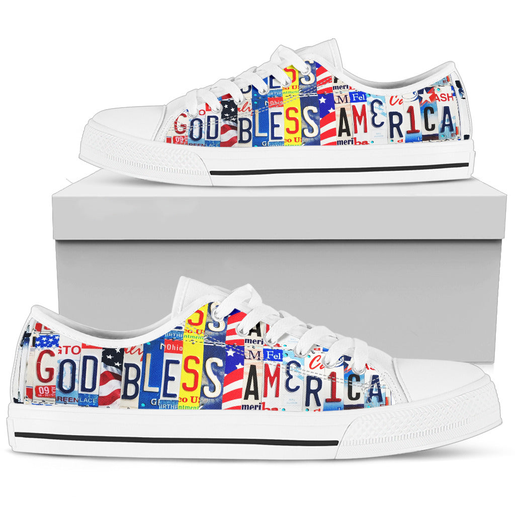 God Bless America - Low Top - TrendifyCo
