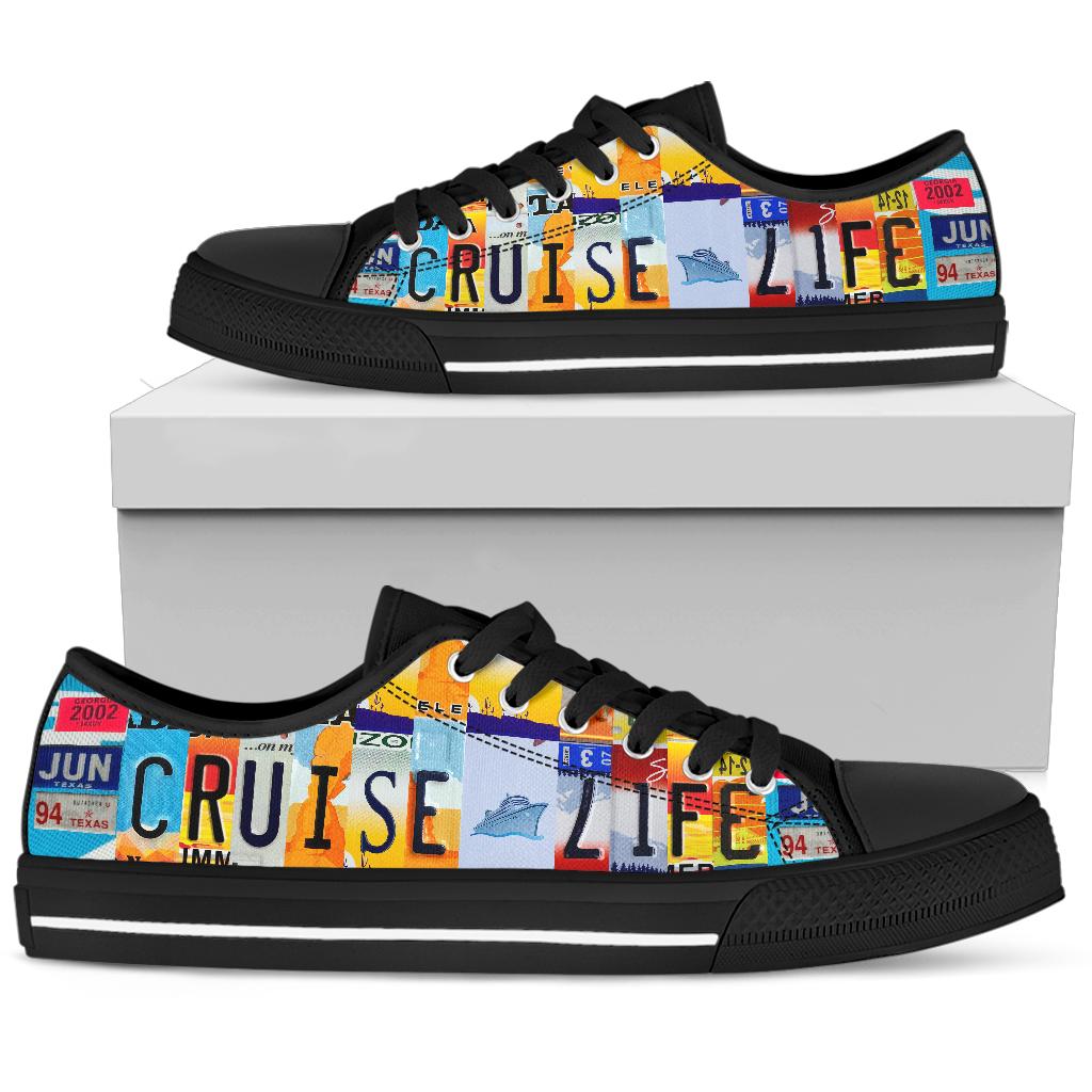 Cruise Life License Plate Shoes