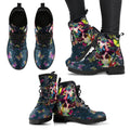 Skull & Butterfly Women's Leather Boots - TrendifyCo